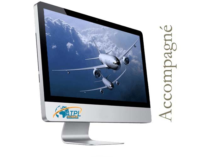 Accompanied formula for the theoretical ATPL airplane training of furture airline pilots with experienced instructors